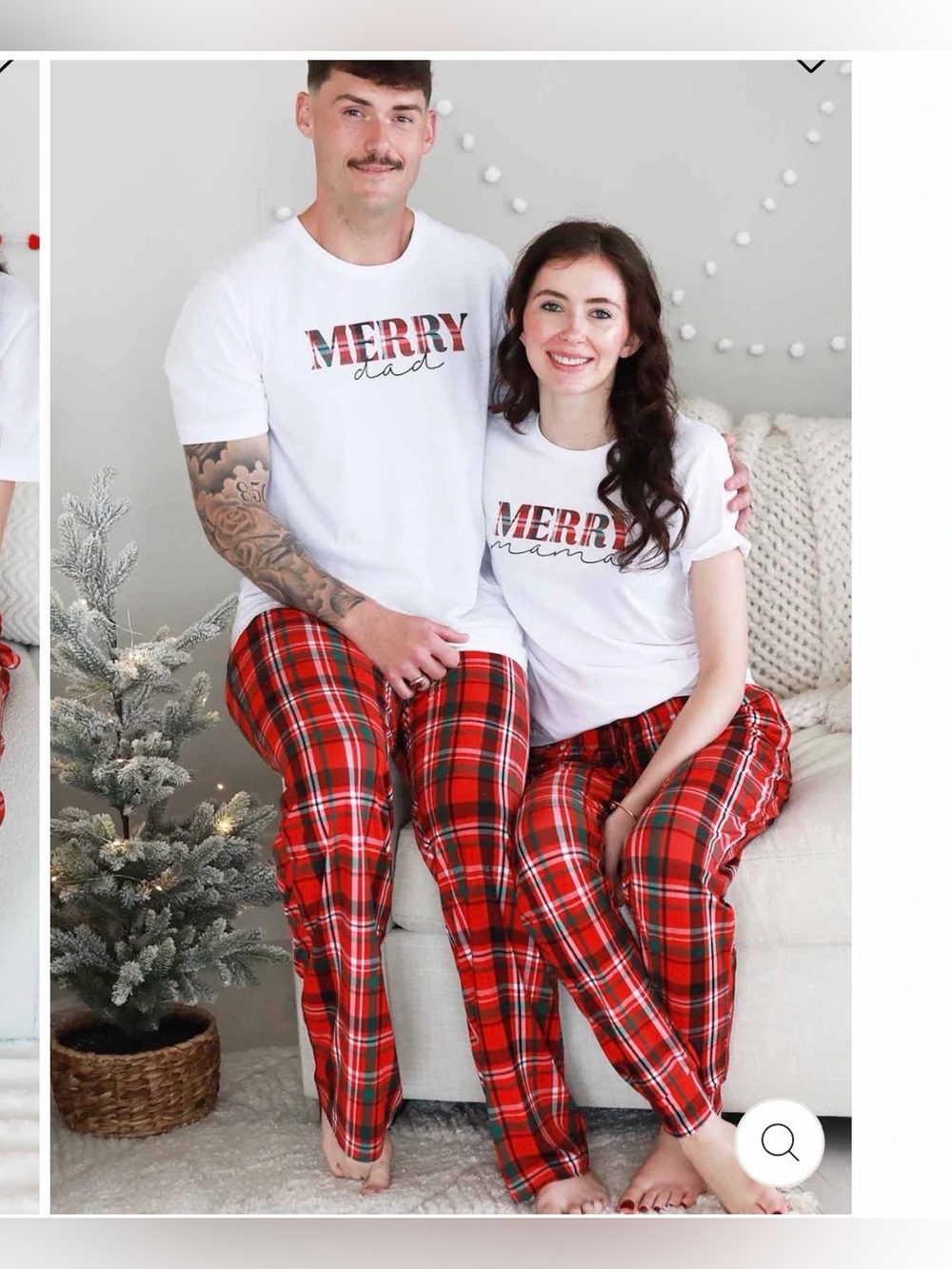 Caden Lane Red Plaid Pajama Pants